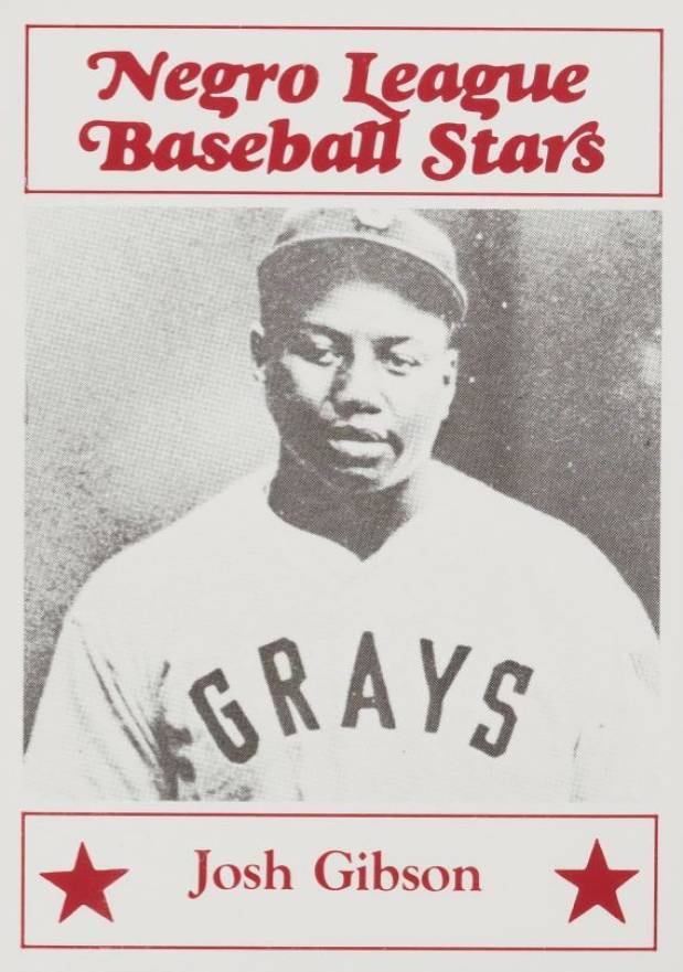 1986 Fritsch Negro League Baseball Stars Josh Gibson #31 Baseball Card