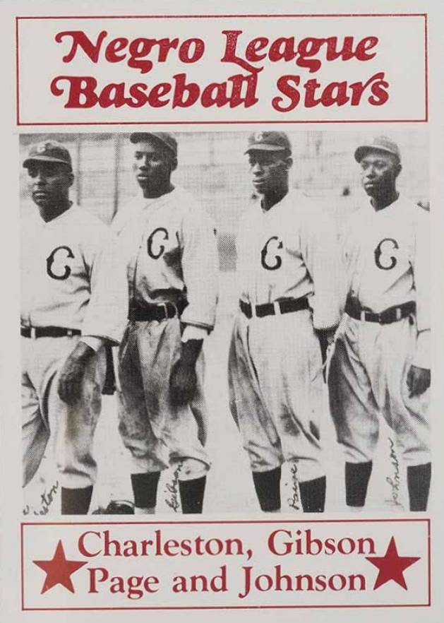 1986 Fritsch Negro League Baseball Stars Charleston/Gibson/Page/Johnson #4 Baseball Card