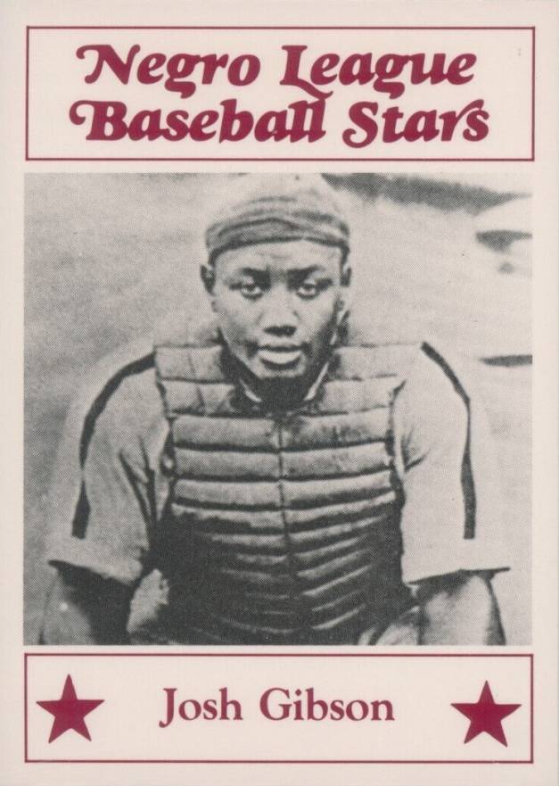 1986 Fritsch Negro League Baseball Stars Josh Gibson #23 Baseball Card