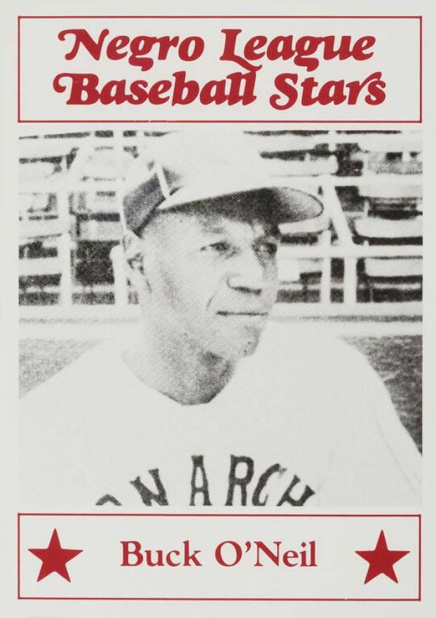 1986 Fritsch Negro League Baseball Stars Buck O'Neil #45 Baseball Card