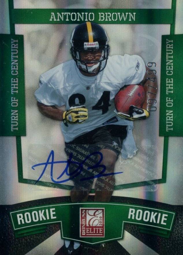 2010 Donruss Elite Antonio Brown #111 Football Card