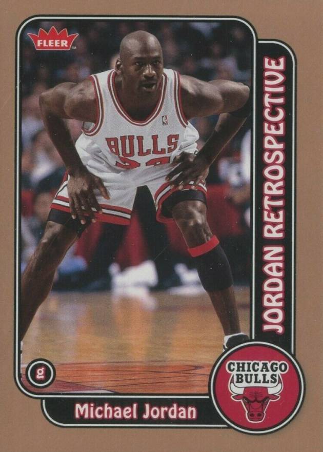 2008 Fleer Jordan Retrospective Michael Jordan #MJ-7 Basketball Card