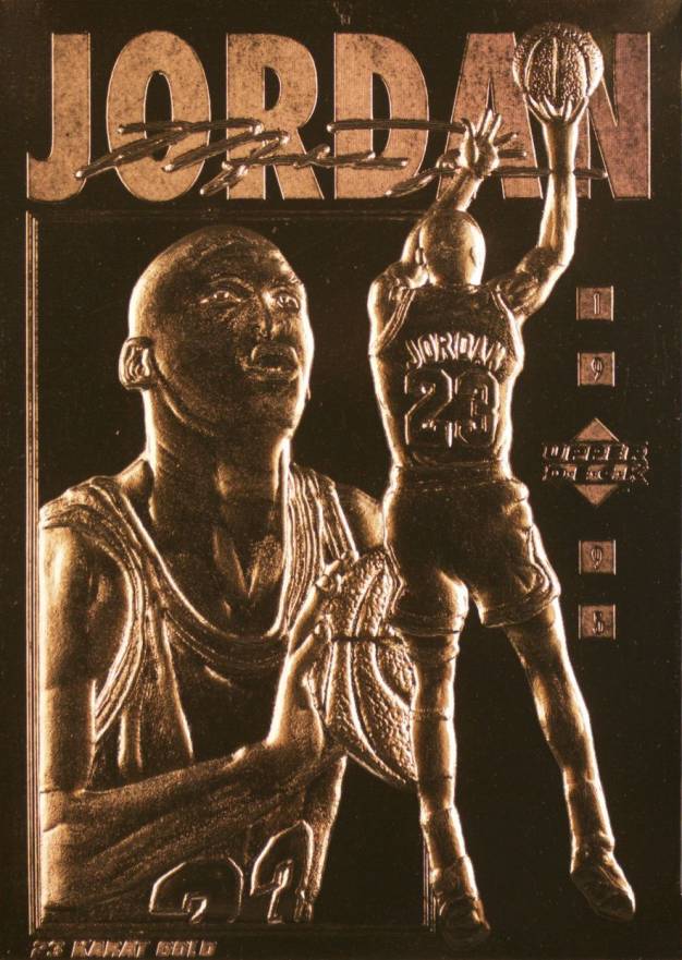 1995 Upper Deck 23k Gold Michael Jordan # Basketball Card