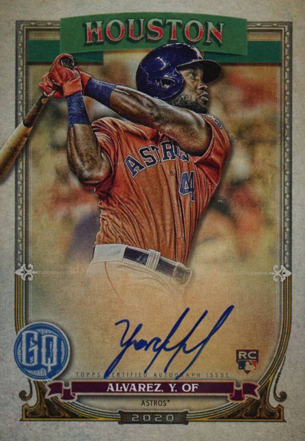 2020 Topps Gypsy Queen Autograph Yordan Alvarez #YA Baseball Card