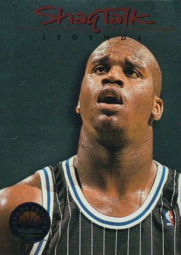 1993 Skybox Premium Shaq Talk Shaquille O'Neal #10 Basketball Card