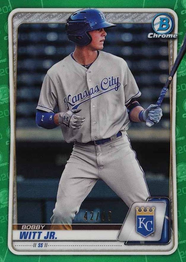 2020 Bowman Chrome Prospects Bobby Witt Jr. #BCP160 Baseball Card