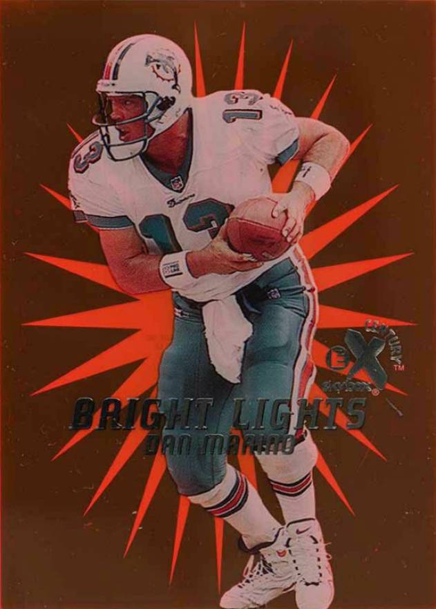 1999 E-X Century Bright Lights Dan Marino #20 Football Card