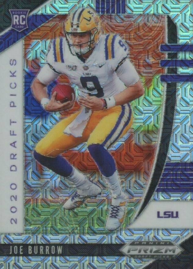 2020 Panini Prizm Draft Picks Joe Burrow #105 Football Card