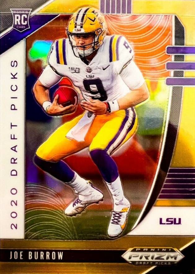 2020 Panini Prizm Draft Picks Joe Burrow #105 Football Card