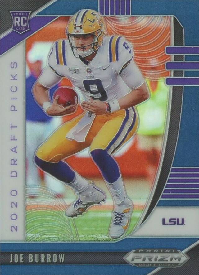 2020 Panini Prizm Draft Picks Joe Burrow #105 Football Card