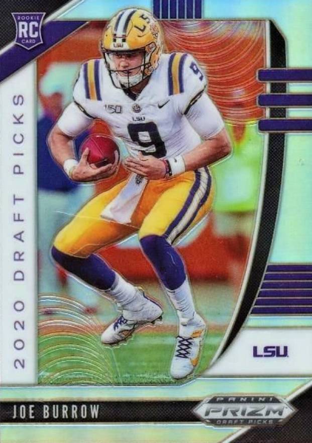 2020 Panini Prizm Draft Picks Joe Burrow #105 Football Card