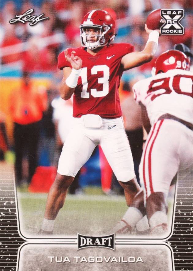 2020 Leaf Draft Tua Tagovailoa #2 Football Card