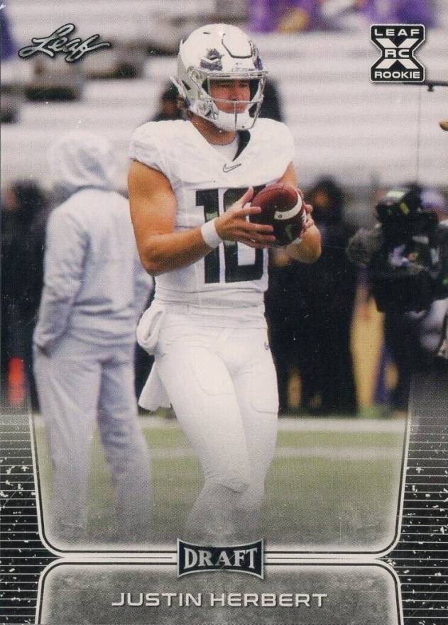 2020 Leaf Draft Justin Herbert #3 Football Card