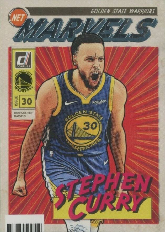 2019 Panini Donruss Net Marvels Stephen Curry #18 Basketball Card