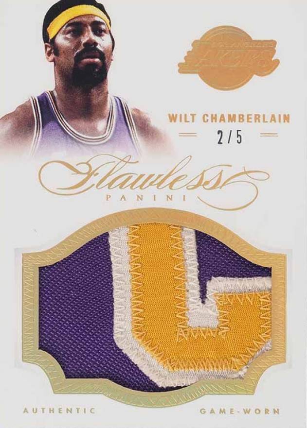 2012 Panini Flawless Patches Wilt Chamberlain #53 Basketball Card