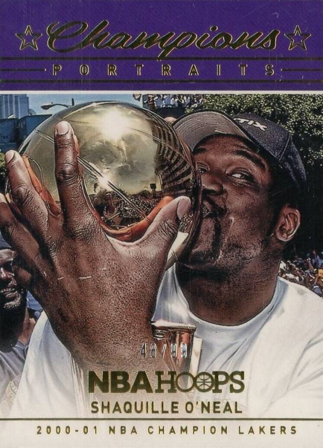 2016 Panini Hoops Champions Trophy Portraits Shaquille O'Neal #6 Basketball Card