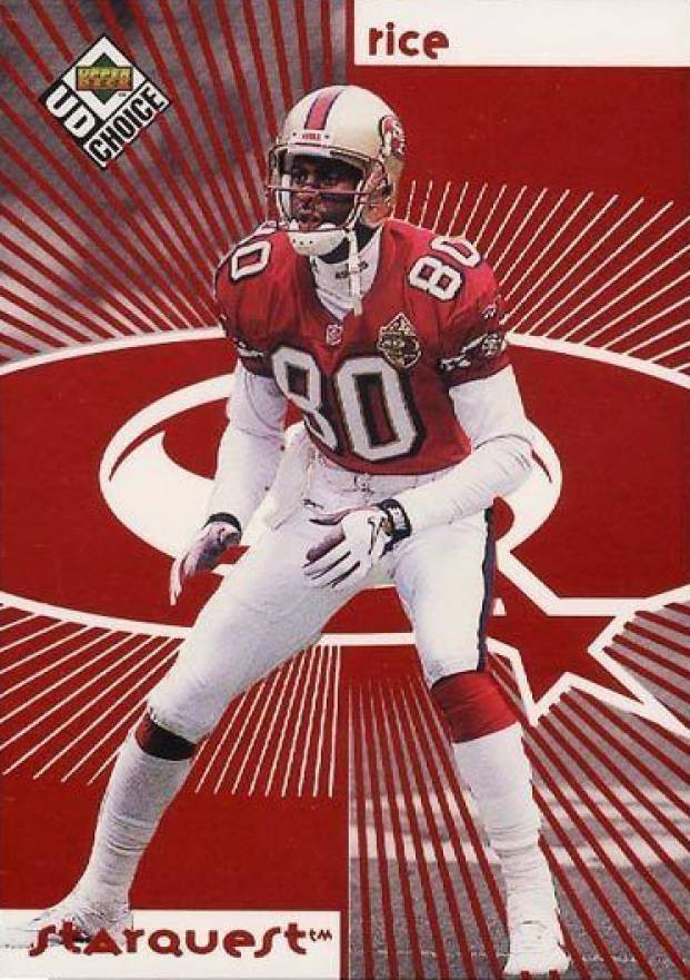 1998 Upper Deck Choice Starquest/Rookiequest Jerry Rice/Randy Moss #SR07 Football Card