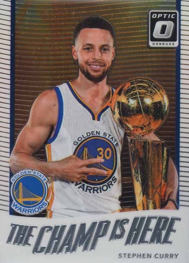 2017 Panini Donruss Optic the Champ Is Here Stephen Curry #5 Basketball Card