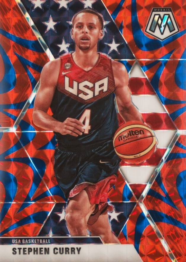 2019 Panini Mosaic Stephen Curry #260 Basketball Card