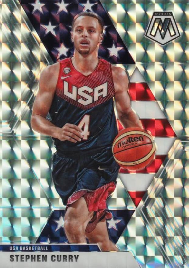 2019 Panini Mosaic Stephen Curry #260 Basketball Card