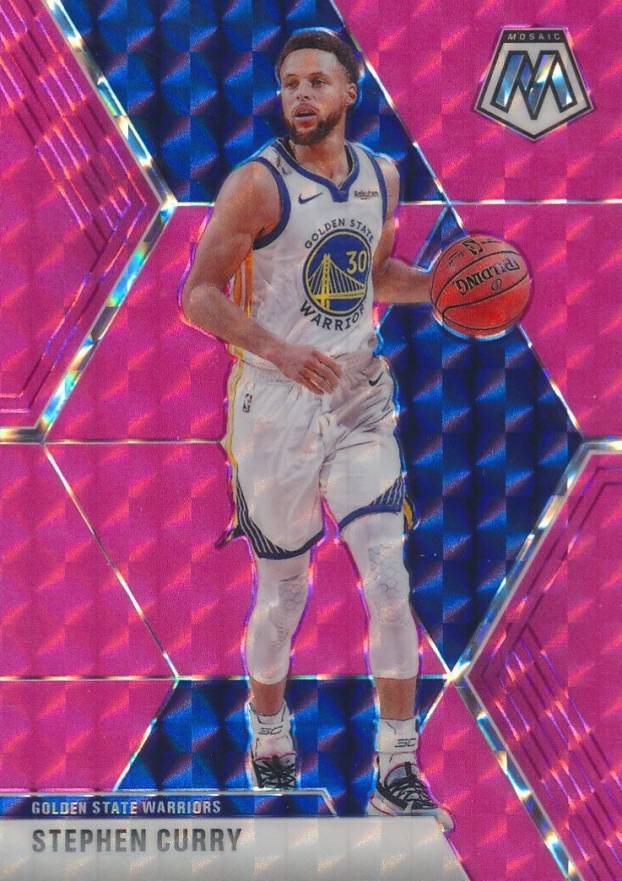 2019 Panini Mosaic Stephen Curry #70 Basketball Card