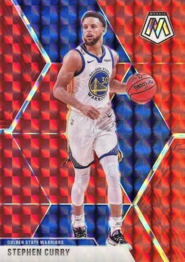 2019 Panini Mosaic Stephen Curry #70 Basketball Card