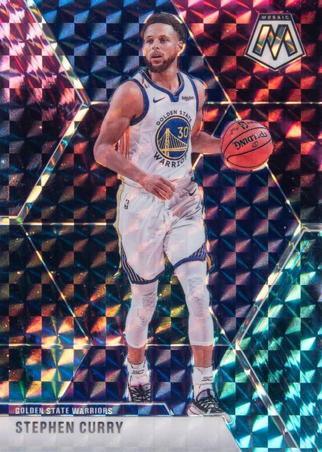 2019 Panini Mosaic Stephen Curry #70 Basketball Card