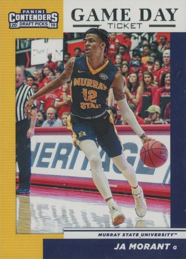 2019 Panini Contenders Draft Picks Game Day Ticket Ja Morant #2 Basketball Card