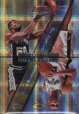 1997 Bowman's Best Mirror Image David Robinson/Marcus Camby/Shawn Kemp/Tim Duncan #MI6 Basketball Card