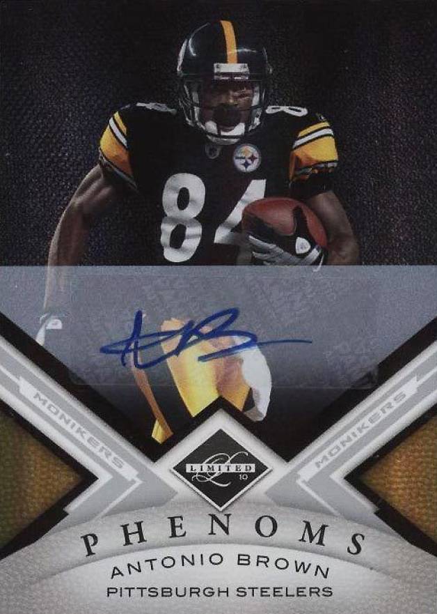 2010 Panini Limited Antonio Brown #154 Football Card