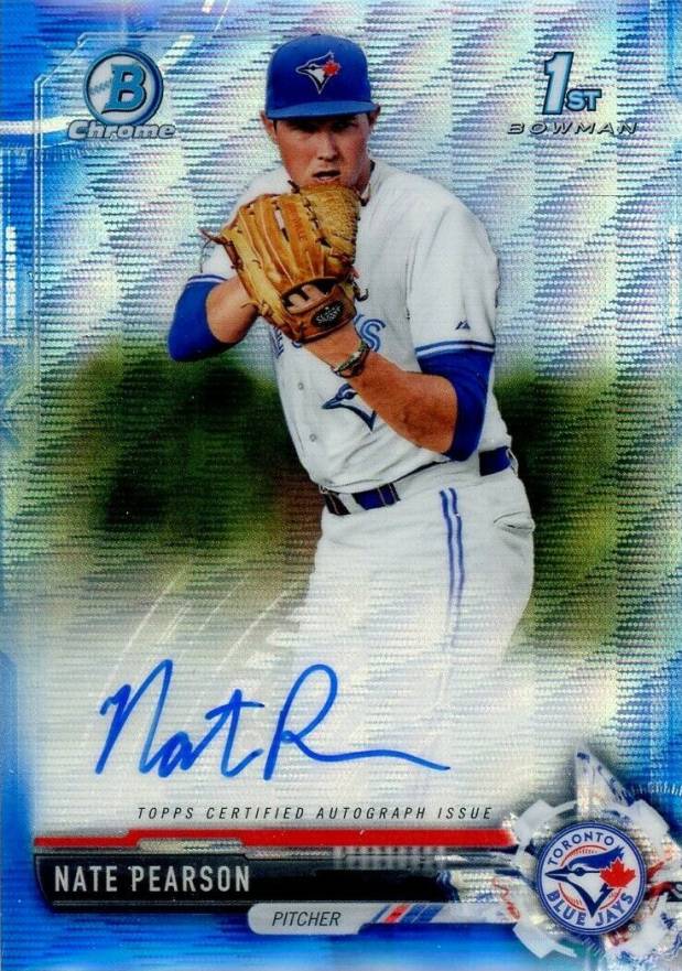 2017 Bowman Draft Chrome Draft Picks Autographs  Nate Pearson #CDANPE Baseball Card