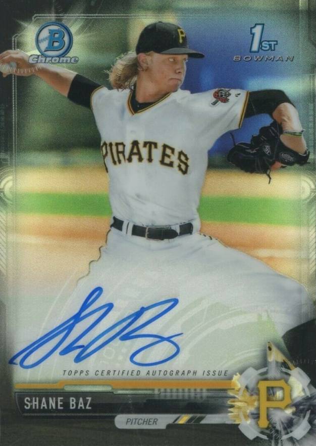 2017 Bowman Draft Chrome Draft Picks Autographs  Shane Baz #CDASB  Baseball Card