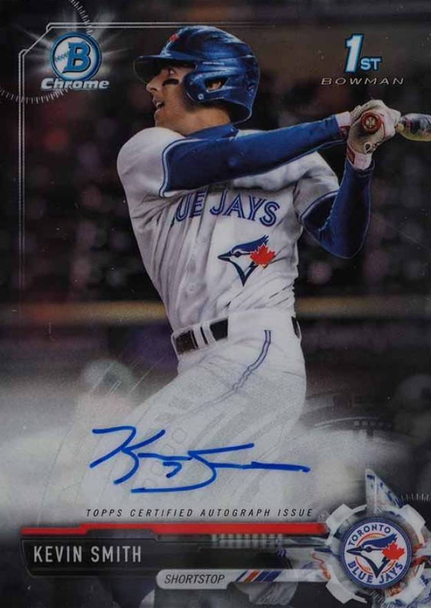 2017 Bowman Draft Chrome Draft Picks Autographs  Kevin Smith #CDAKS Baseball Card