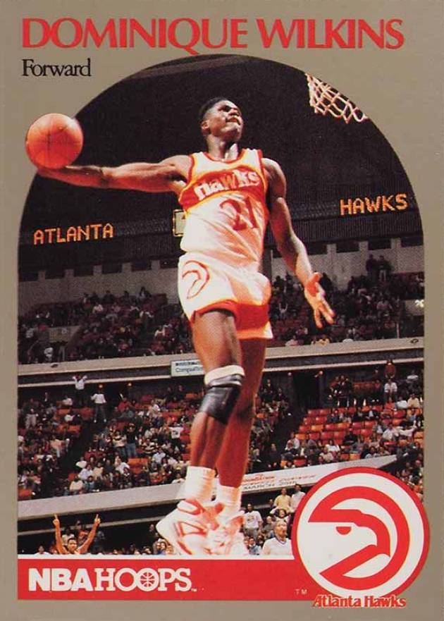 1991 Hoops Superstars Dominique Wilkins #4 Basketball Card