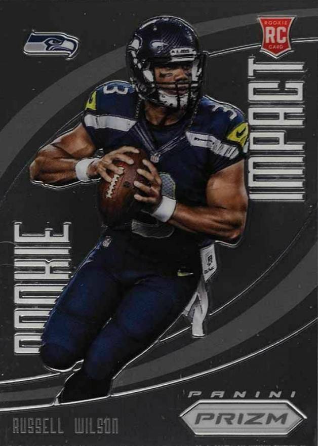 2012 Panini Prizm Rookie Impact Russell Wilson #8 Football Card