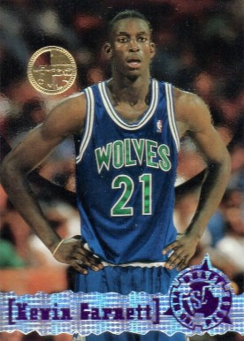 1995 Stadium Club Kevin Garnett #343 Basketball Card