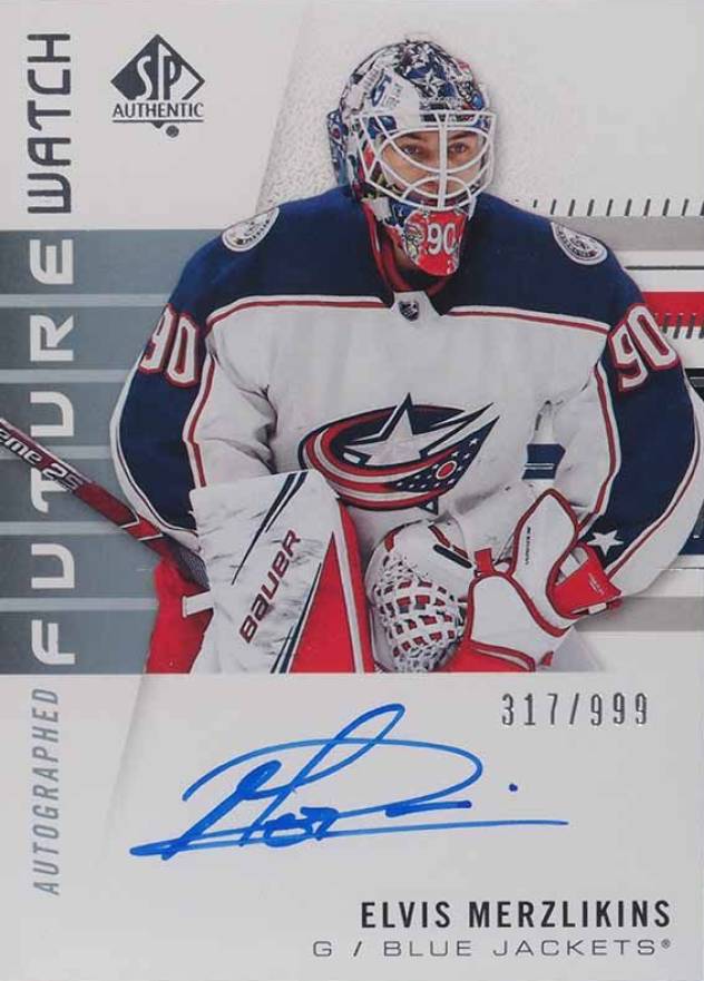 2019 SP Authentic Elvis Merzlikins #191 Hockey Card