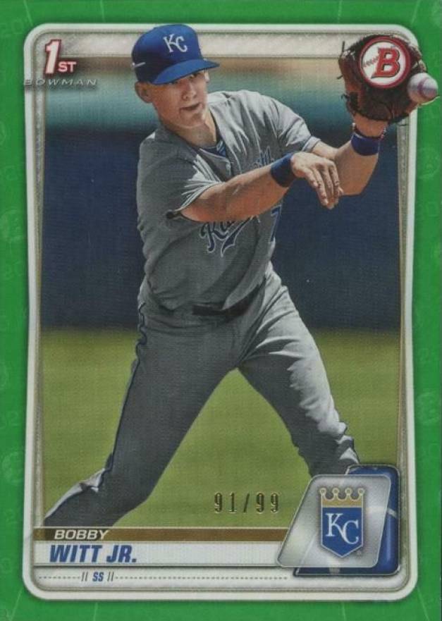 2020 Bowman Paper Prospects Bobby Witt Jr. #BP25 Baseball Card