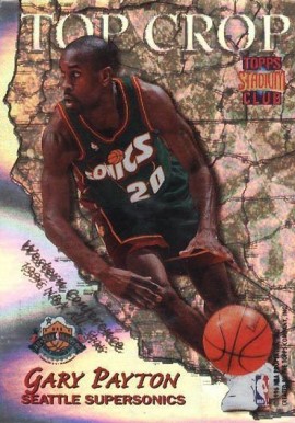 1996 Stadium Club Top Crop Gary Payton/Michael Jordan #TC9 Basketball Card