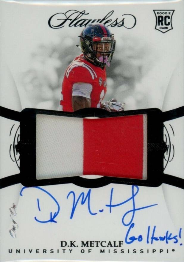 2019 Panini Flawless Collegiate D.K. Metcalf #142 Football Card