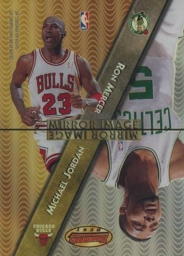 1997 Bowman's Best Mirror Image Gary Payton/Michael Jordan/Ron Mercer/Stephon Marbury #MI1 Basketball Card