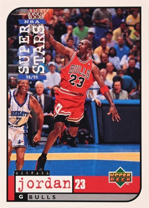 1998 Upper Deck Mattel NBA Superstars Michael Jordan # Basketball Card