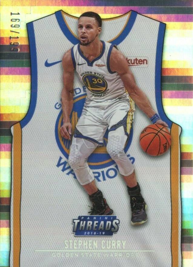 2018 Panini Threads Stephen Curry #134 Basketball Card