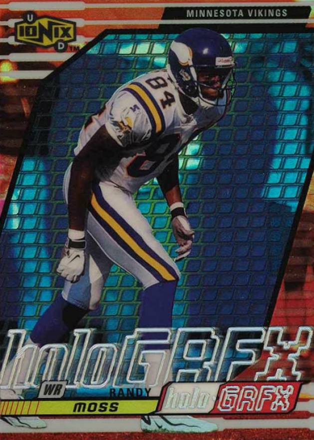 1999 Upper Deck Ionix Hologrfx Randy Moss #H6 Football Card