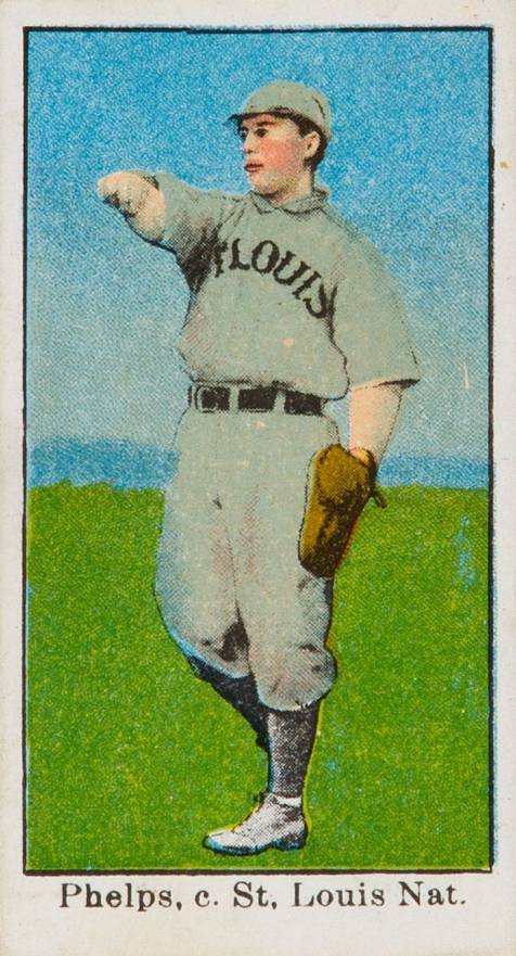 1909 E90-1 American Caramel Phelps, c. St. Louis Nat. # Baseball Card