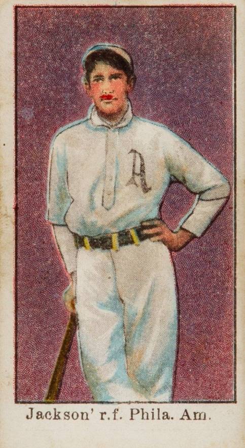 1909 E90-1 American Caramel Jackson, r.f. Phila. Amer. # Baseball Card