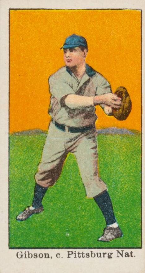 1909 E90-1 American Caramel Gibson, Pittsburgh Nat'l # Baseball Card