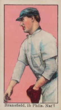 1909 E90-1 American Caramel Bransfield, 1b, Phila. Nat'l # Baseball Card