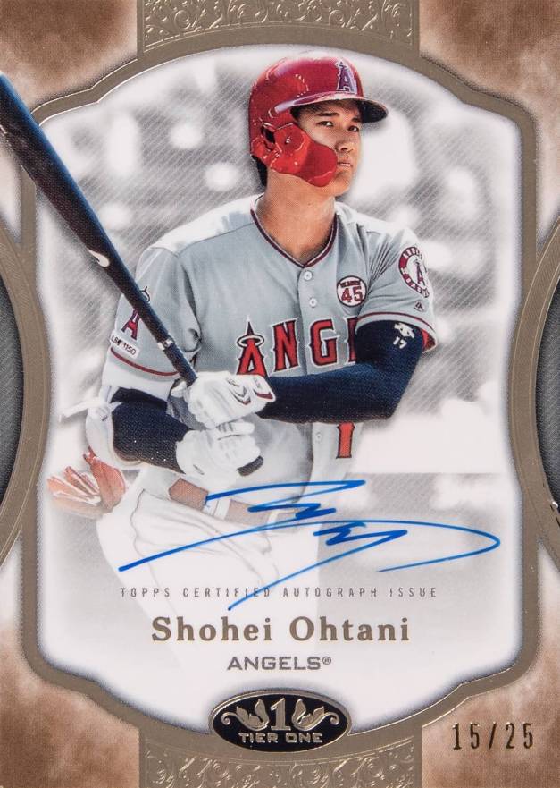 2020 Topps Tier One Autographs Shohei Ohtani #T1ASO Baseball Card