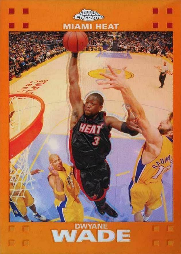 2007 Topps Chrome Dwyane Wade #3 Basketball Card